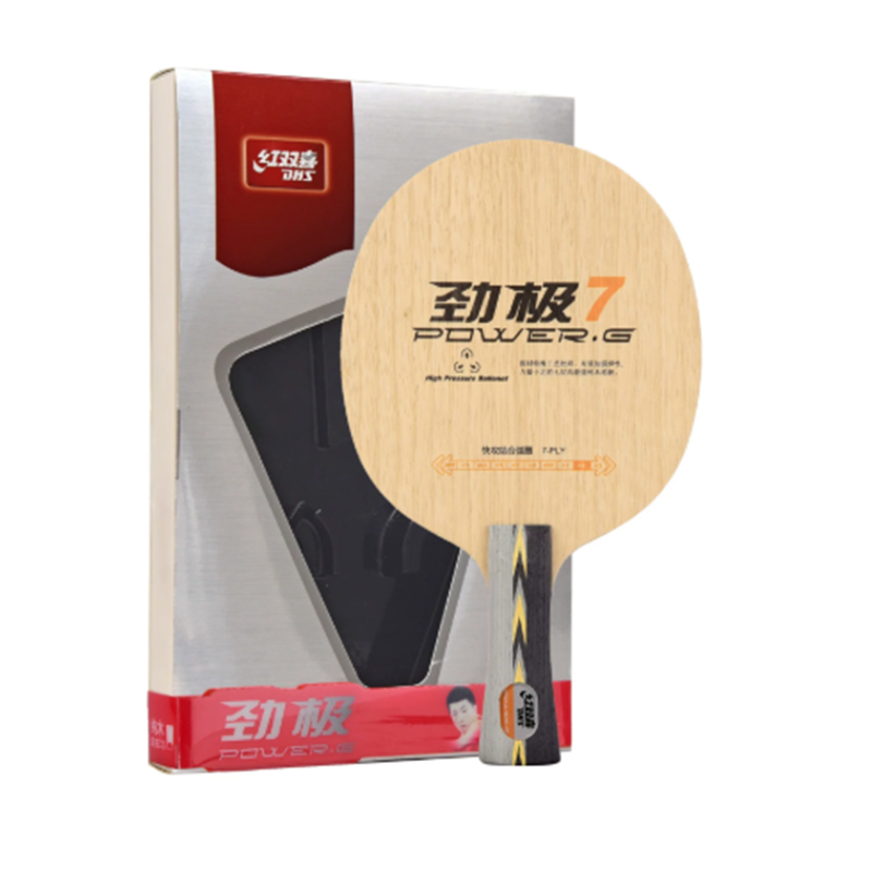 Table Tennis Racket - DHS PG7 탁구 라켓, 순수 목재로