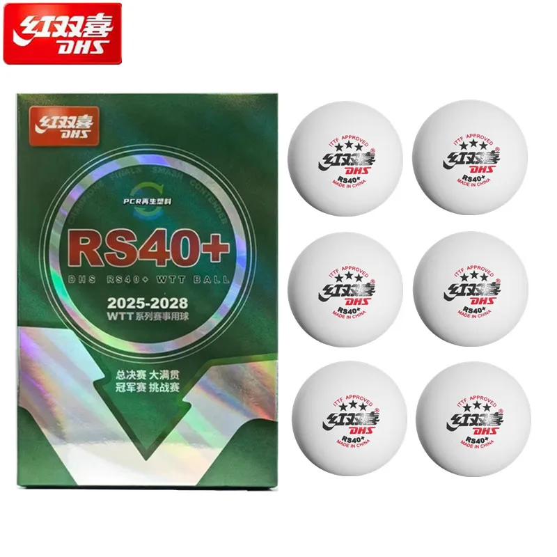 Table Tennis Olympics - 6개입/박스 새 DHS WTT 탁구공 RS40+