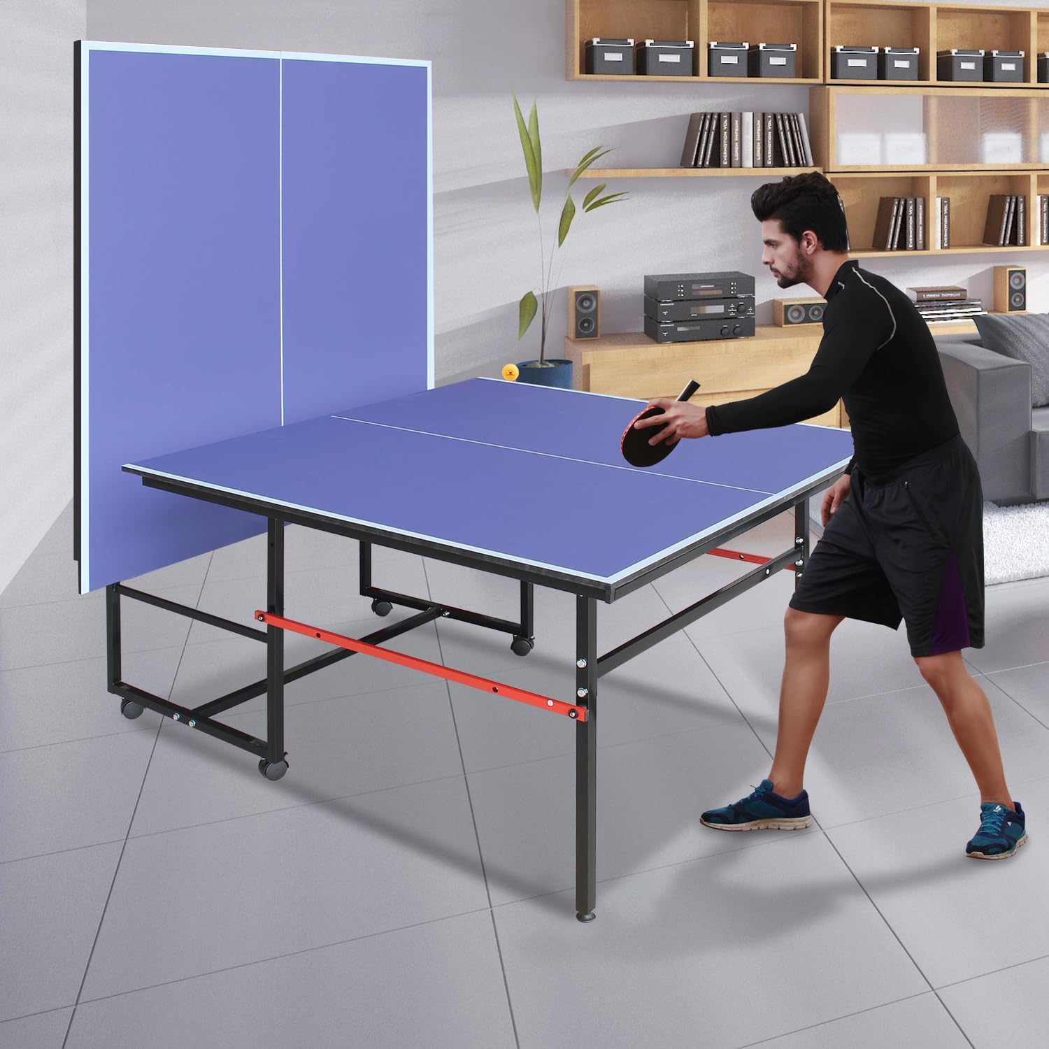 8피트 휴대용 탁구대, 성인 및 청소년을 위한 전문 게 - Table Tennis Olympics 리뷰 및 가격