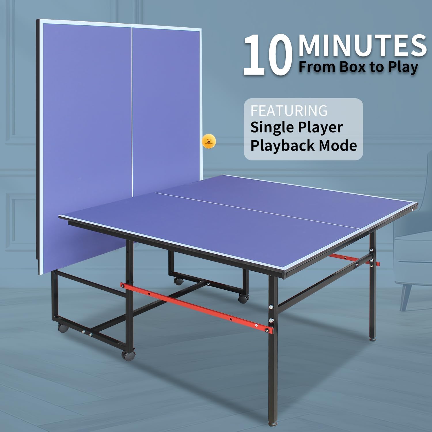 8피트 휴대용 탁구대, 성인 및 청소년을 위한 전문 게 - Table Tennis Olympics 리뷰 및 가격