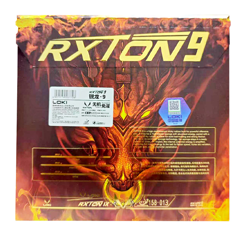 LOKI RXTON 9 탁구 러버 마켓 버전 루프 및  - Table Tennis Loki 리뷰 및 가격